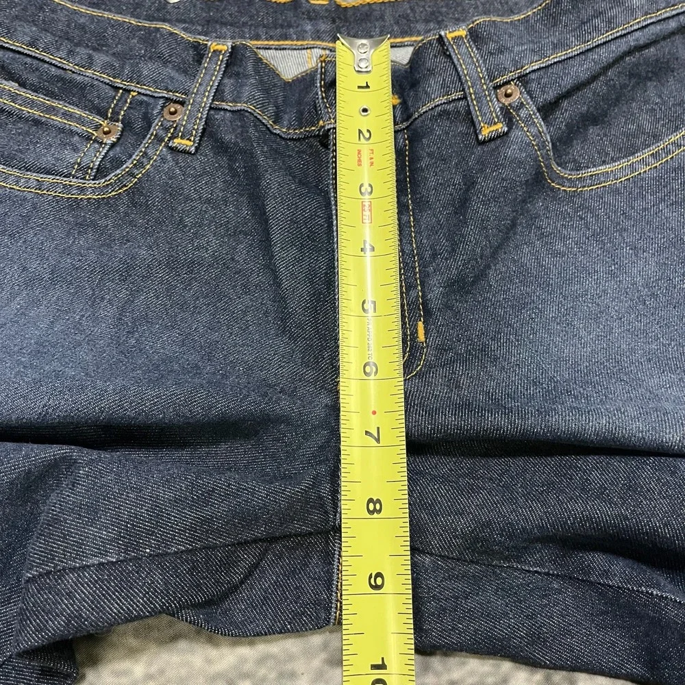 Polo Jeans Co. Womens 6 (30x32) Blue Stretch Bootcut W/ Snaps Western Low Rise - Picture 12 of 16